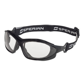 Lunettes de sécurité SP1000, monture noire, oculaire transparent