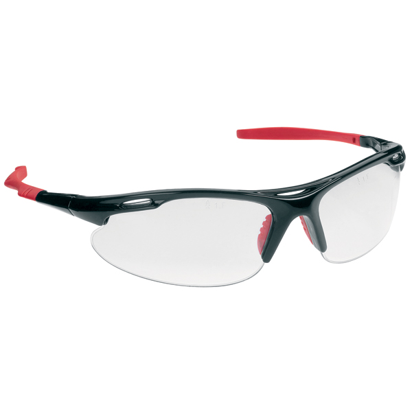 Lunette Martcare M9700 Sports noir/rouge verre incolore traité anti-rayure