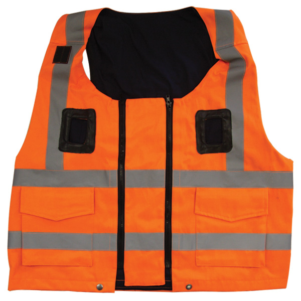 Gilet haute visibilité sans harnais - orange